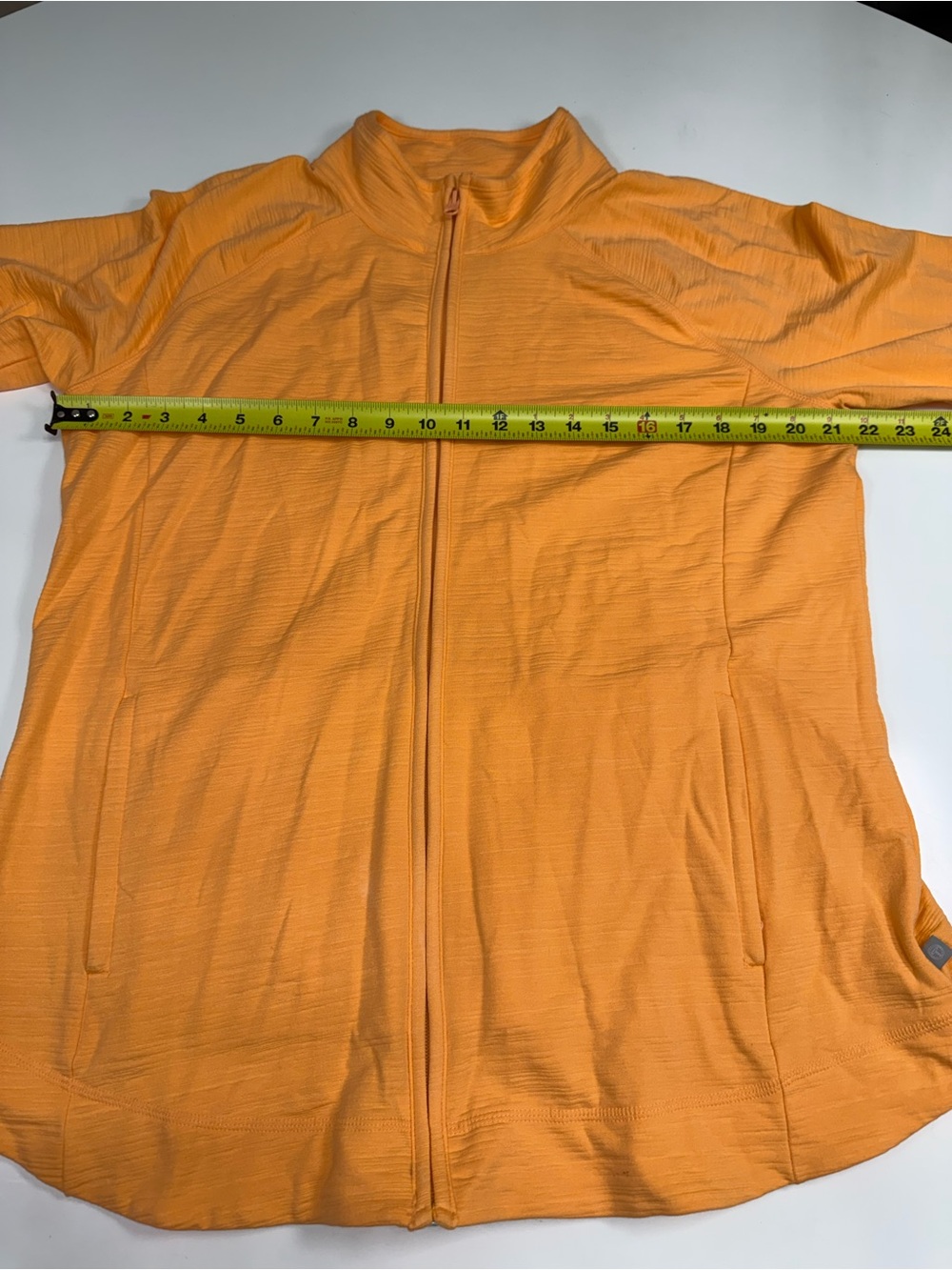 T for Talbots Zip-Front Bomber Jacket in sherbet Orange NWOT - Picture 4 of 9